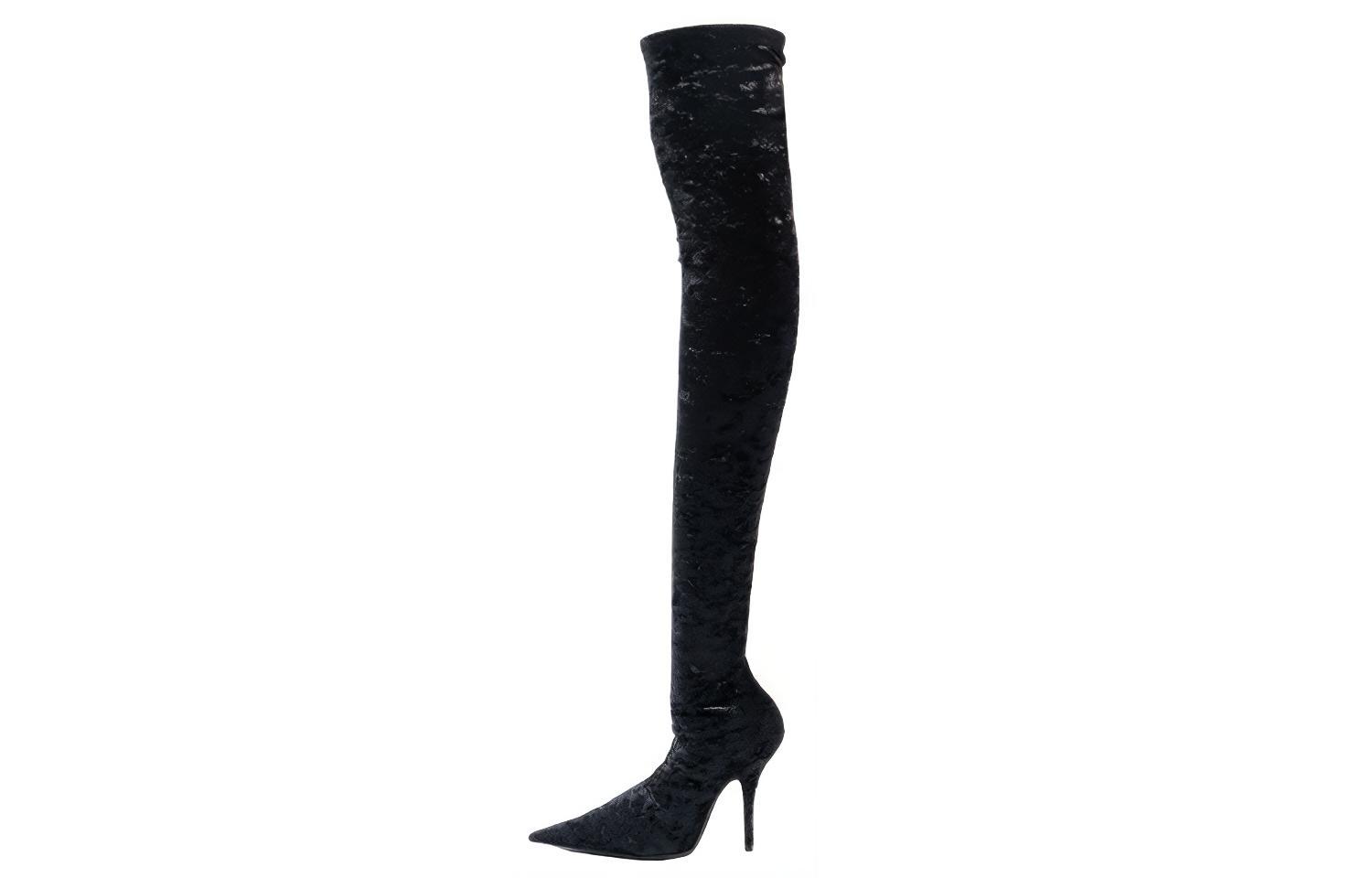 (Women) Balenciaga Knife High Boot 'Black' 734203W2I801000