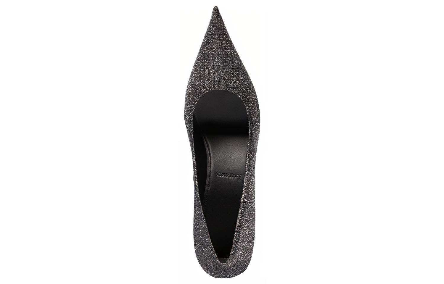 Lookbook 巴黎世家 Balenciaga Knife 織物 套穿 細跟 高跟鞋 女款 灰色