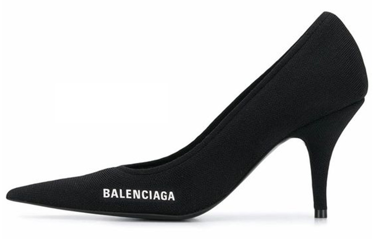 Buy (W) Balenciaga Knife Kasut Tumit 80mm 'Hitam' 628602W18021090