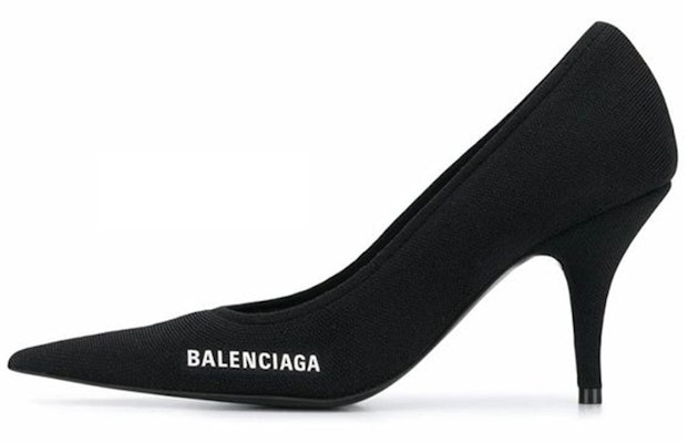 (Women) Balenciaga Knife Knit 80mm Pump Heels 'Black' 628602W18021090 Buy (Women) Balenciaga Knife Knit 80mm Pump Heels 'Black' 628602W18021090