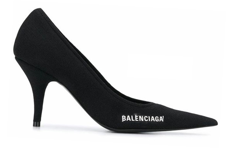 Order (W) Balenciaga Knife Kasut Tumit 80mm 'Hitam' 628602W18021090