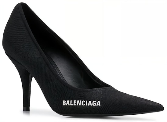 (Women) Balenciaga Knife Knit 80mm Pump Heels 'Black' 628602W18021090 Lookbook (Women) Balenciaga Knife Knit 80mm Pump Heels 'Black' 628602W18021090