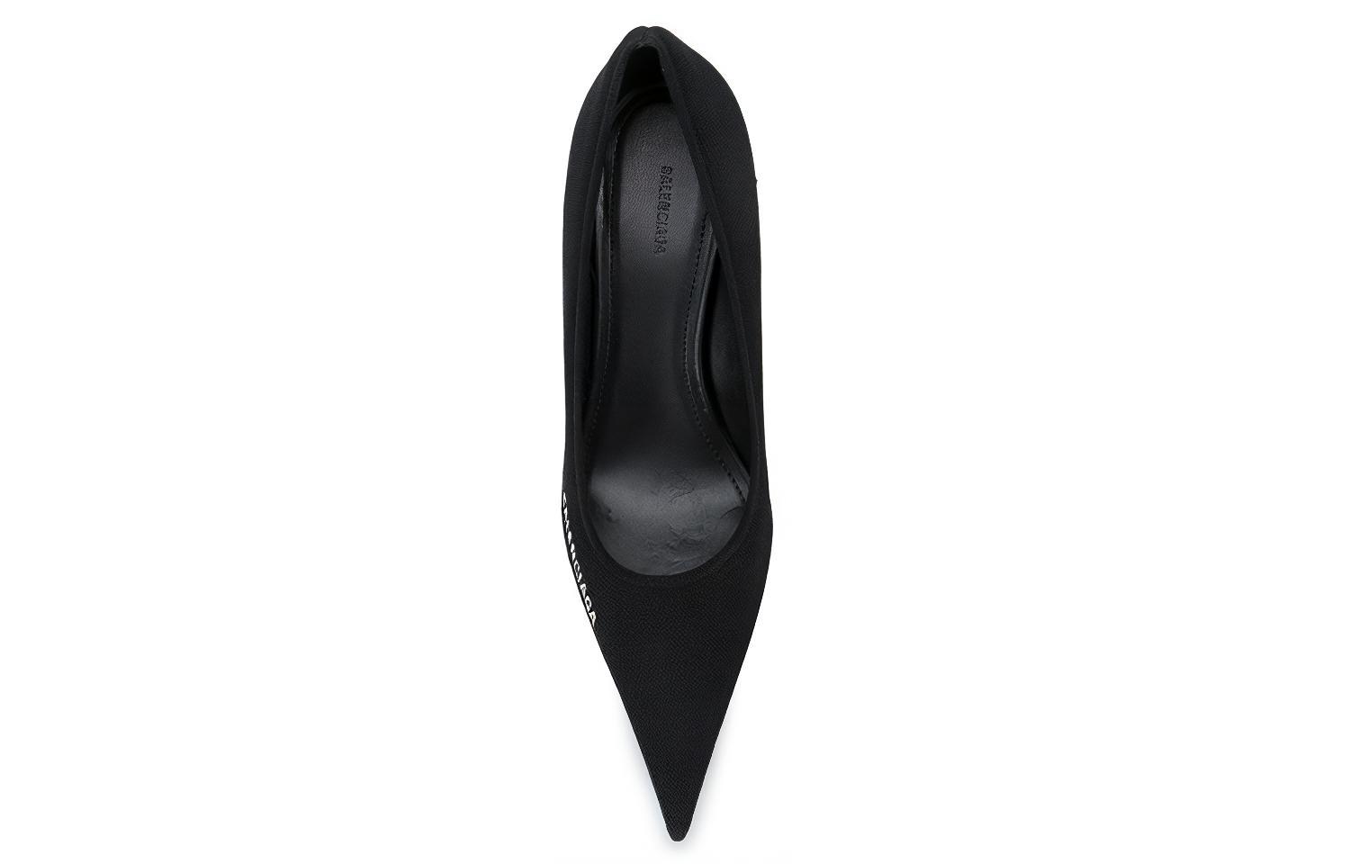 Shop (W) Balenciaga Knife Kasut Tumit 80mm 'Hitam' 628602W18021090