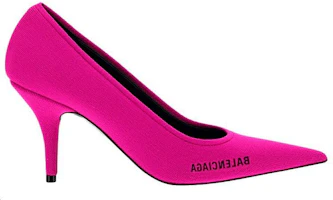 Order 巴黎世家 Balenciaga 刀鋒針織尖頭高跟鞋 女款 紫紅色