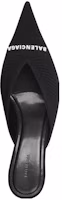 Lookbook (Women) Balenciaga Knife Knit Mules 'Black Fashion Slipper' 671126W2CW11090