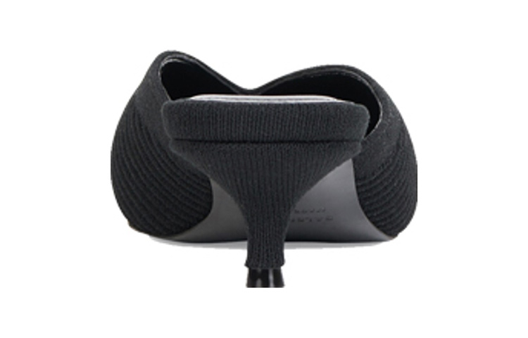 Shop (Women) Balenciaga Knife Knit Mules 'Black Fashion Slipper' 671126W2CW11090