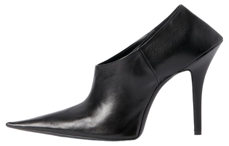 (Women) Balenciaga Knife Mule 'Black Leather' 747605WBCW01000