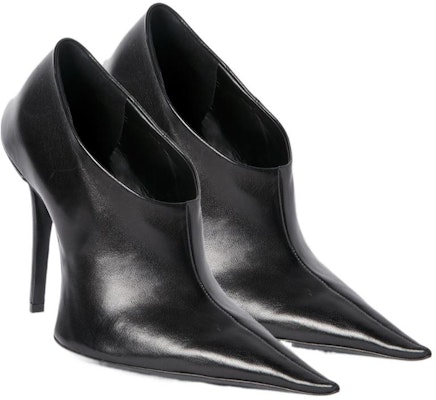 (Women) Balenciaga Knife Mule 'Black Leather' 747605WBCW01000 Lookbook (Women) Balenciaga Knife Mule 'Black Leather' 747605WBCW01000