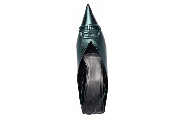 Purchase 巴黎世家 Balenciaga Knife 皮革套穿時尚涼鞋 女款綠色
