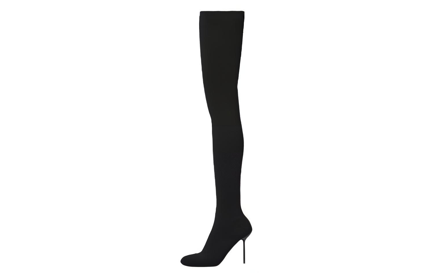 Buy (W) Cuissardes Balenciaga Knife ''Stiletto Noir''. 762446W6PA01000