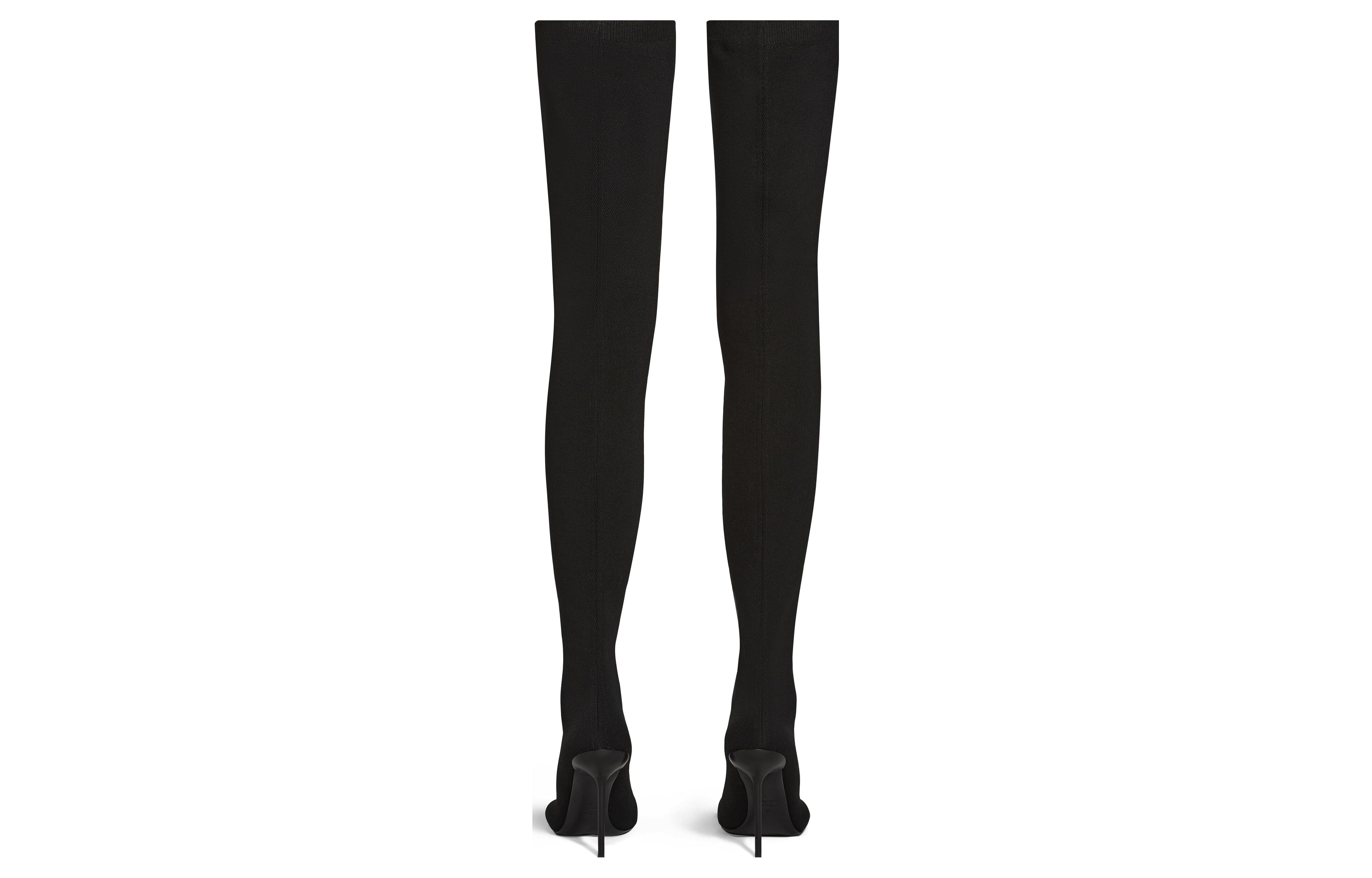 Purchase (W) Cuissardes Balenciaga Knife ''Stiletto Noir''. 762446W6PA01000