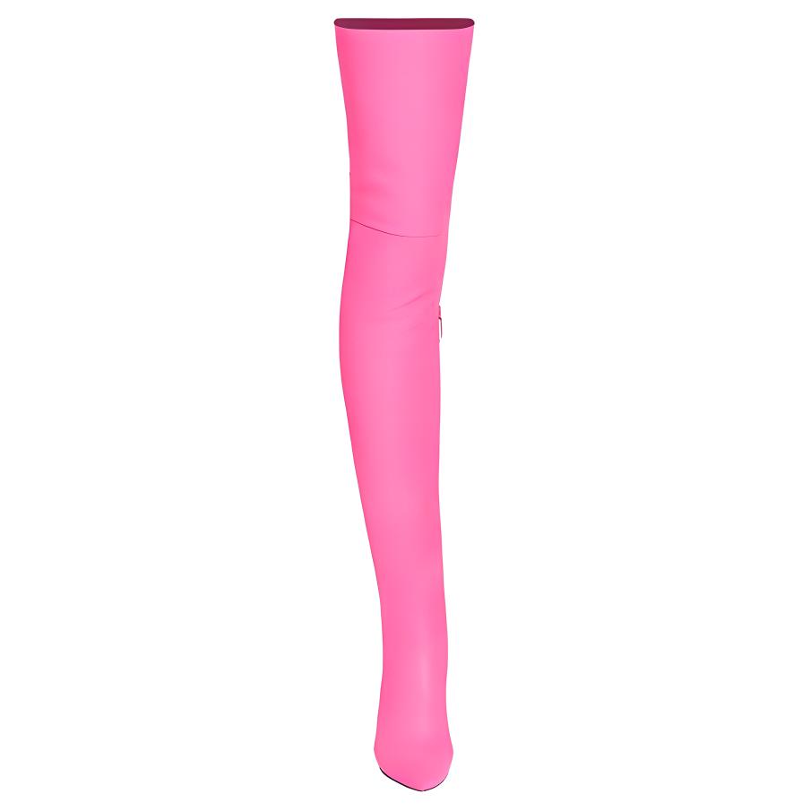 Lookbook (Women) Balenciaga Knife Over-The-Knee Boots 'Shark Pink' 636613WBBP05000