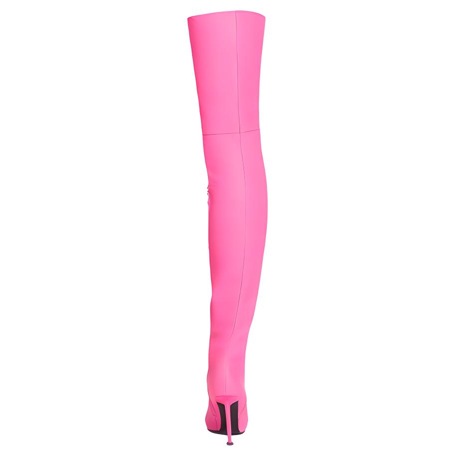 Shop (Women) Balenciaga Knife Over-The-Knee Boots 'Shark Pink' 636613WBBP05000