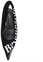 Purchase (W) Balenciaga Knife Slingback Planos Casual con Logo 'Negro' 500619W06001091