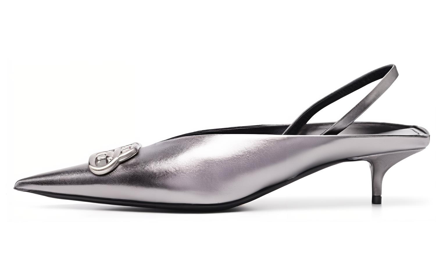 (Women) Balenciaga Knife Slip-On Sandal 'Silver' 691740WBC718181