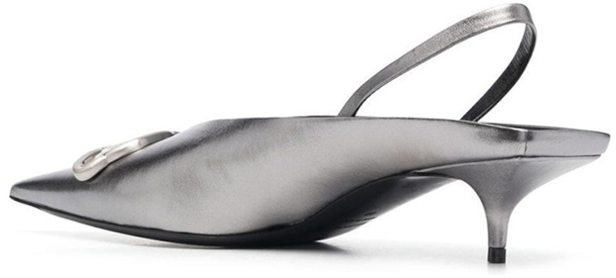 (Women) Balenciaga Knife Slip-On Sandal 'Silver' 691740WBC718181 Lookbook (Women) Balenciaga Knife Slip-On Sandal 'Silver' 691740WBC718181