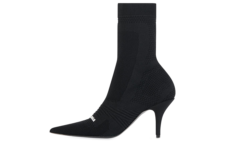 (Women) Balenciaga Knit Ankle Boots 'Black' 671122W2CW11090