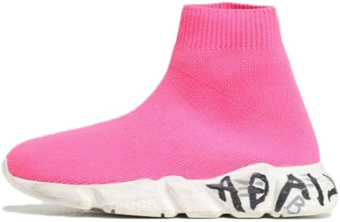 women-balenciaga-knit-round-toe-slip-on-comfort-versatile-breathable-mid-top-casual-pink-597425-w2-dd-45091