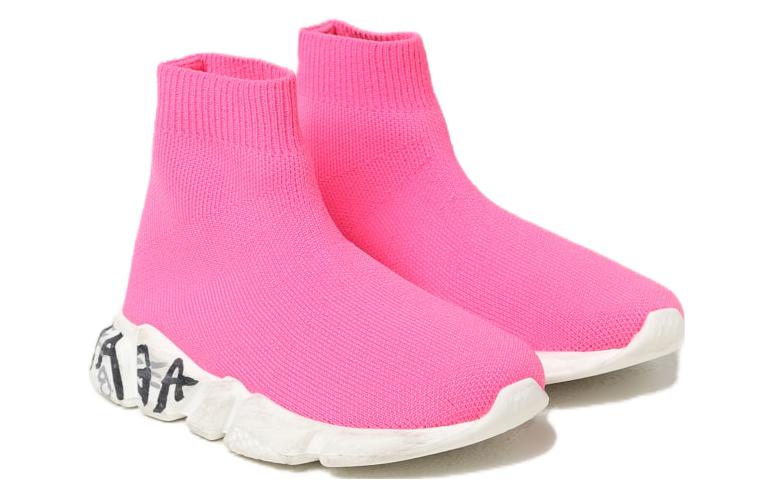 (W) Balenciaga Knit Round Toe Slip-On 'CMFT Versatile Breathable Mid-Top Casual Pink' 圖 2