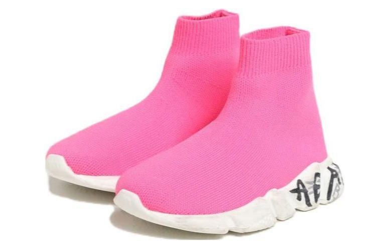 (W) Balenciaga Knit Round Toe Slip-On 'CMFT Versatile Breathable Mid-Top Casual Pink' 圖 3