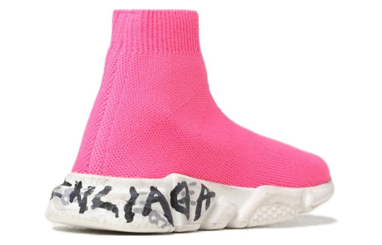 (W) Balenciaga Knit Round Toe Slip-On 'CMFT Versatile Breathable Mid-Top Casual Pink' 圖 4