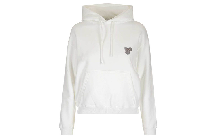 (Women) Balenciaga Koala Embroidered Hoodie White 612959TIVD29000 圖 2