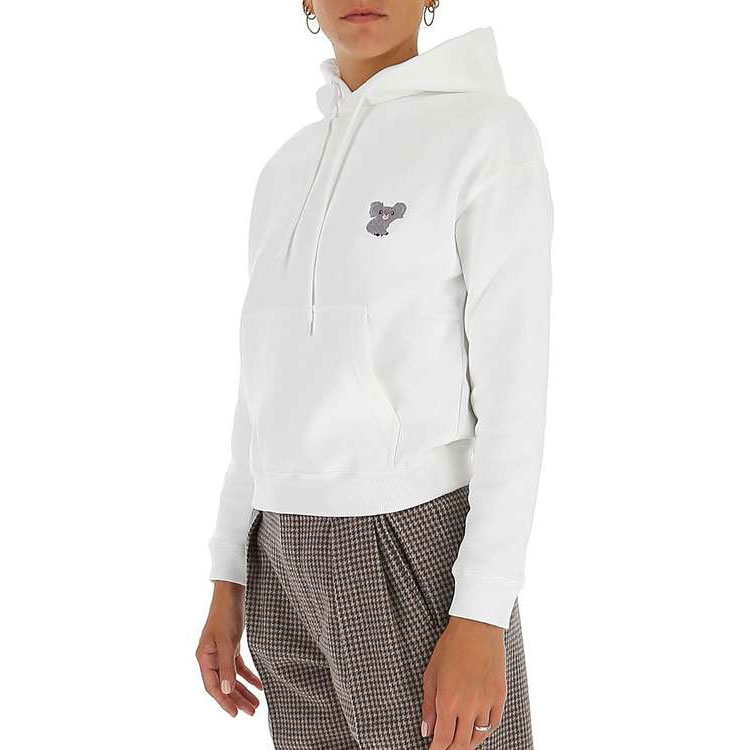 (Women) Balenciaga Koala Embroidered Hoodie White 612959TIVD29000 圖 4