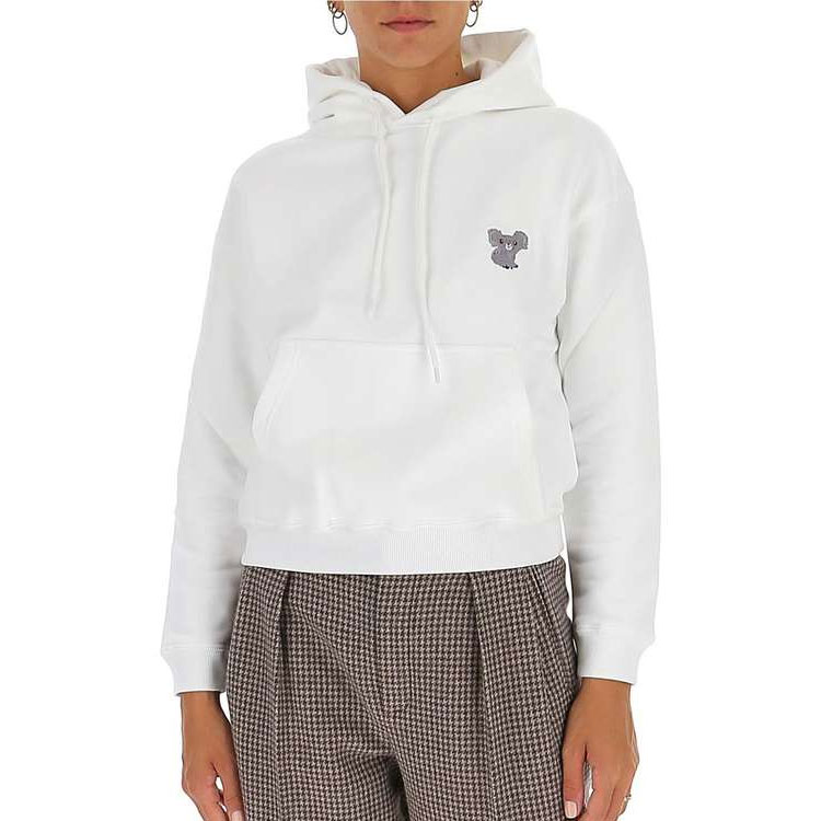 (Women) Balenciaga Koala Embroidered Hoodie White 612959TIVD29000 圖 6