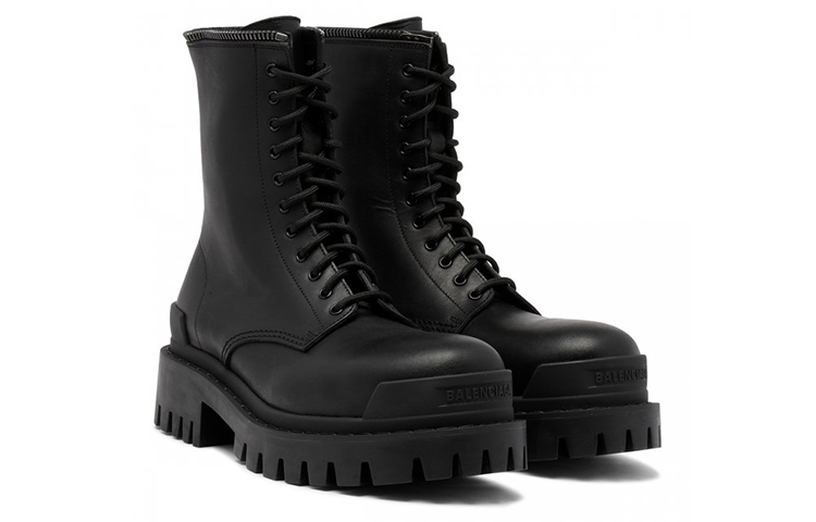 Lookbook (W) Bota Balenciaga Tipo Militar con Cordones 'Negra' 664709WA9O11081