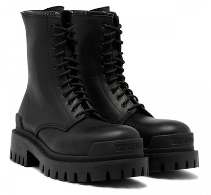 (W) Bota Balenciaga Tipo Militar con Cordones 'Negra' 664709WA9O11081 Lookbook (W) Bota Balenciaga Tipo Militar con Cordones 'Negra' 664709WA9O11081