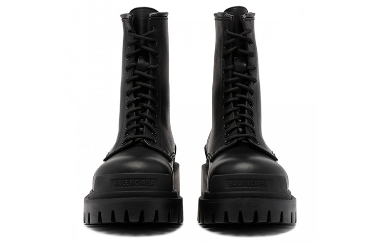 Shop (W) Bota Balenciaga Tipo Militar con Cordones 'Negra' 664709WA9O11081