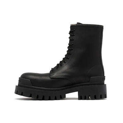 (W) Balenciaga Lace Up Combat Boot 'Black'