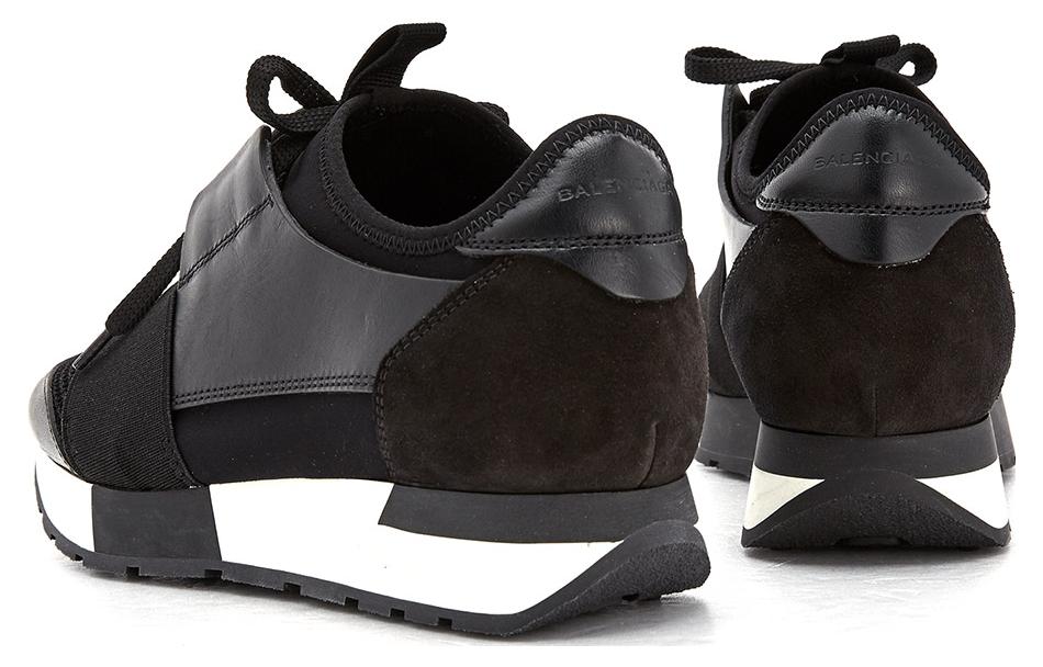 (W) Balenciaga Lace-Up Low Top 'Black' 圖 2