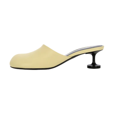 (W) Balenciaga Lady 50mm Mule 'Yellow Calfskin'