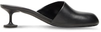 Order (W) Balenciaga Wanita 50mm Mule Kulit Hitam 701921WBCR01000