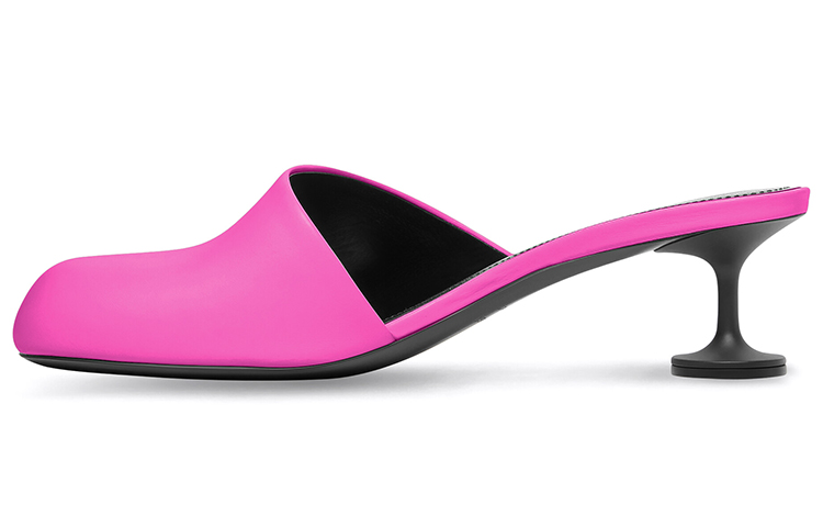 (Women) Balenciaga Lady 50mm Mule Pink Leather 701921WBCR05696