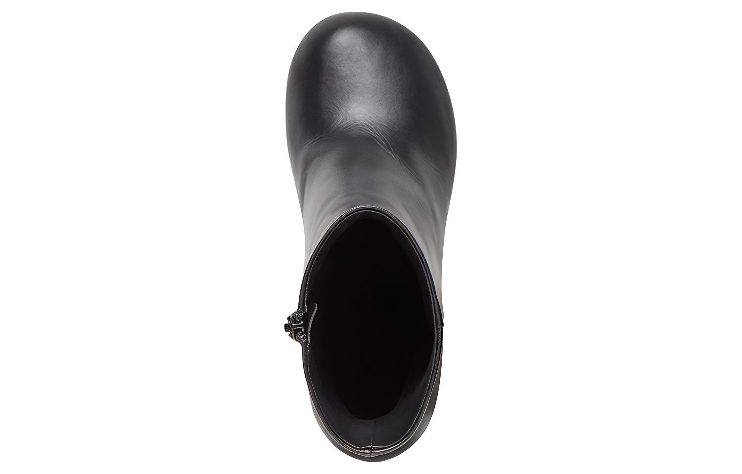 Shop (W) Balenciaga Stivaletti Donna 90mm in Pelle Nera 701937WBCR01000