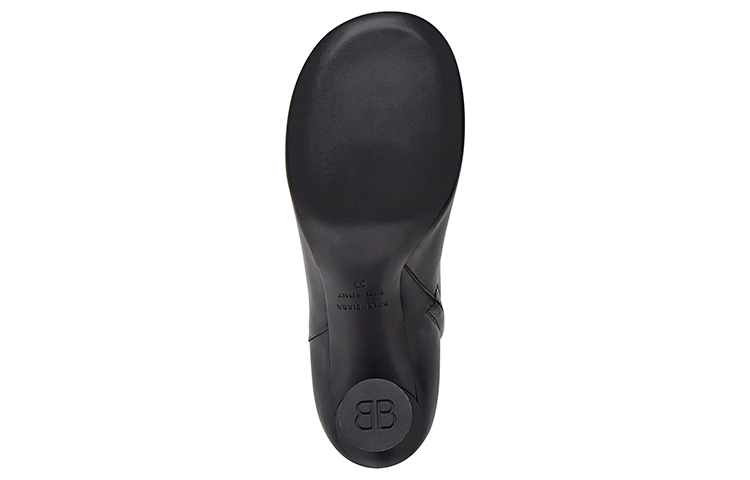 Sizing (W) Balenciaga Stivaletti Donna 90mm in Pelle Nera 701937WBCR01000