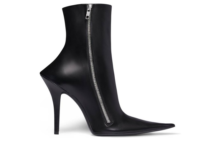 Order (W) Balenciaga Booties Witch 110mm Kulit Domba Hitam 747603WBCW01000