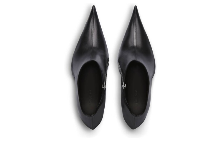 Shop (W) Balenciaga Booties Witch 110mm Kulit Domba Hitam 747603WBCW01000