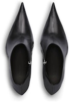 巴黎世家 Balenciaga 羊皮 拉鍊 細跟 短靴 11公分 女款 黑色 Shop 巴黎世家 Balenciaga 羊皮 拉鍊 細跟 短靴 11公分 女款 黑色