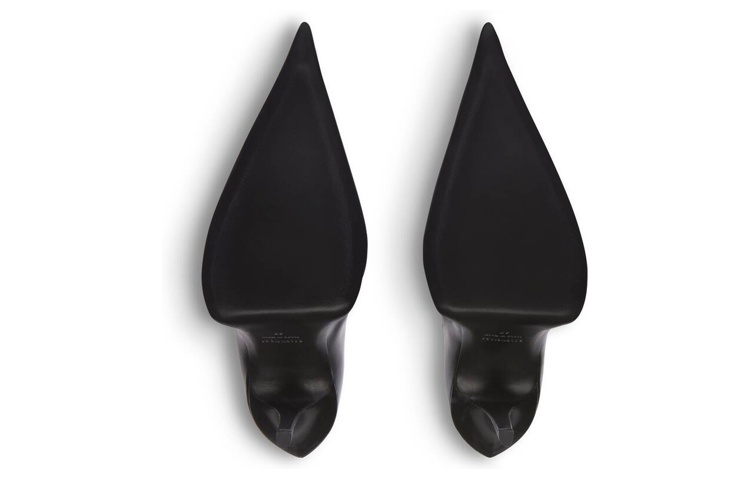 Sizing (W) Balenciaga Booties Witch 110mm Kulit Domba Hitam 747603WBCW01000