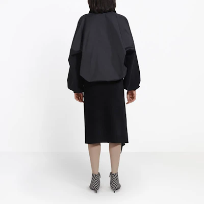(Women) Balenciaga Large Logo Print Jacket Black. 529213TBQ031000 Shop (Women) Balenciaga Large Logo Print Jacket Black. 529213TBQ031000