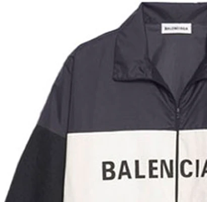 (Women) Balenciaga Large Logo Print Jacket Black. 529213TBQ031000 Details for (Women) Balenciaga Large Logo Print Jacket Black. 529213TBQ031000