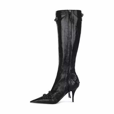 (W) Balenciaga Leather 'Iron Heart Black'