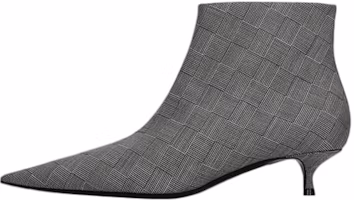 (Women) Balenciaga Wool Checked Knife Pointy Toe Boots 'Grey' 579218W1SR01214 (Women) Balenciaga Wool Checked Knife Pointy Toe Boots 'Grey' 579218W1SR01214
