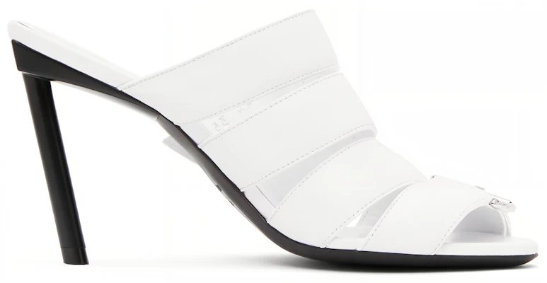 (W) Balenciaga Talon Aiguille en Cuir à Boucle ''Blanc'' 643144WA8FE9081 Order (W) Balenciaga Talon Aiguille en Cuir à Boucle ''Blanc'' 643144WA8FE9081