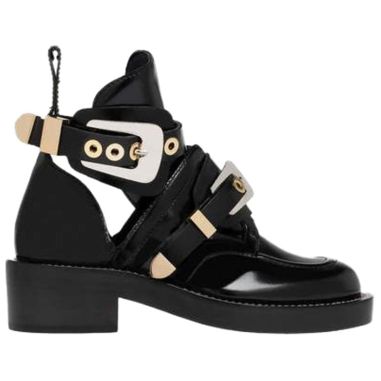 (W) Balenciaga Leather Fashion Ankle Boot 'Black' 圖 2