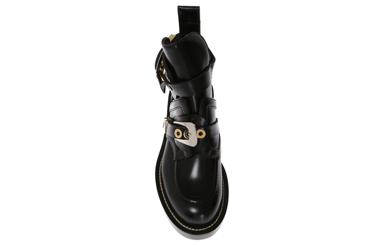 (W) Balenciaga Leather Fashion Ankle Boot 'Black' 圖 5
