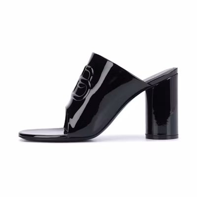 (W) Balenciaga Leather Fashion Sandal 'Black'